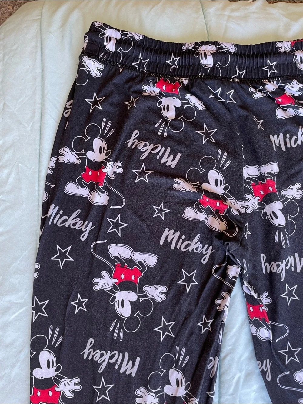 โจ Disney Mickey Mouse Pajama Joggers Small LIKE NEW! โค๏ธ๐ค - Picture 9 of 13